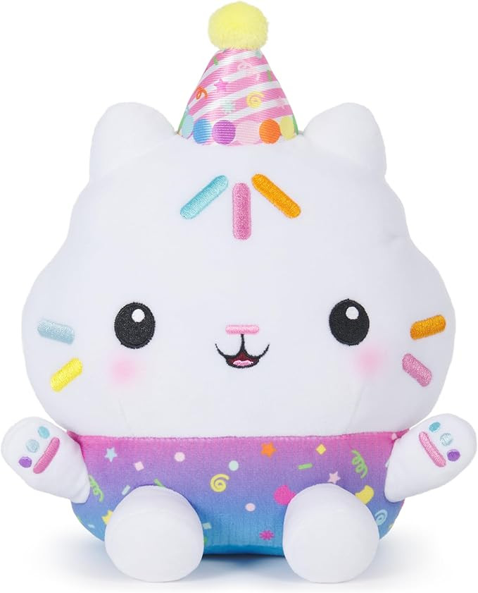 Gabby’s Dollhouse Celebrations, Sprinkle Party Cakey Cat Plush, 10-Inch Interactive Stuffed Ani... | Amazon (US)