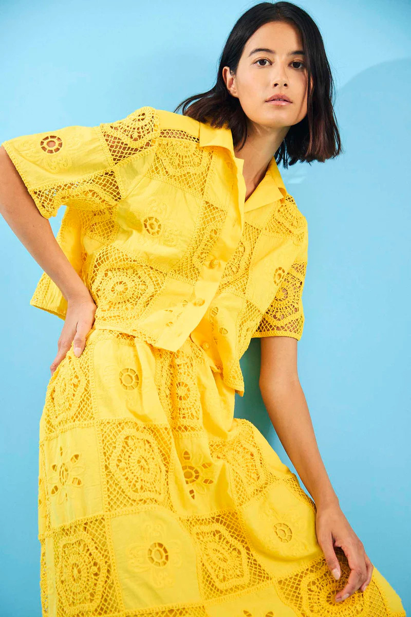 Rae Top | Crochet Blouse | Hunter Bell | Hunter Bell