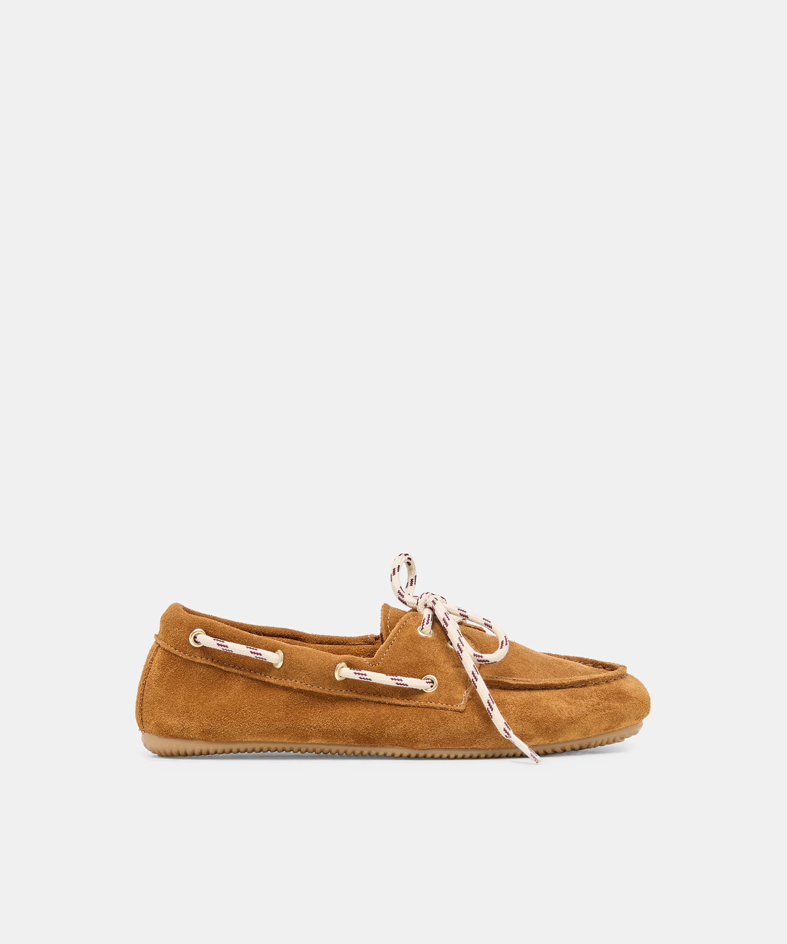 FLORAH Tan Suede Boat Shoe Loafers | Dolce Vita | DolceVita.com