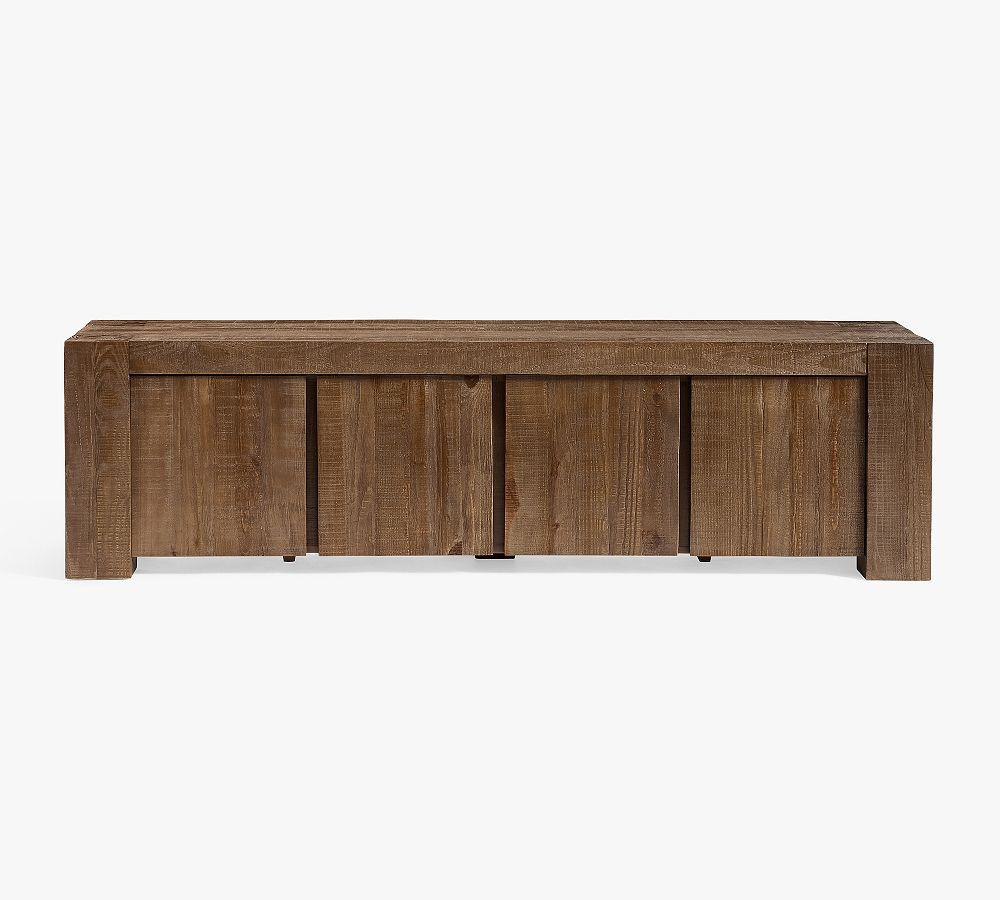 Rockport Reclaimed Wood Long Low Media Console (80") | Pottery Barn (US)