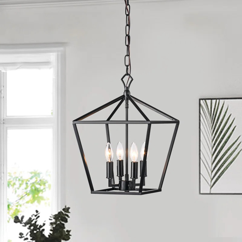 Waldwick 4 - Light Lantern Geometric Pendant | Wayfair North America