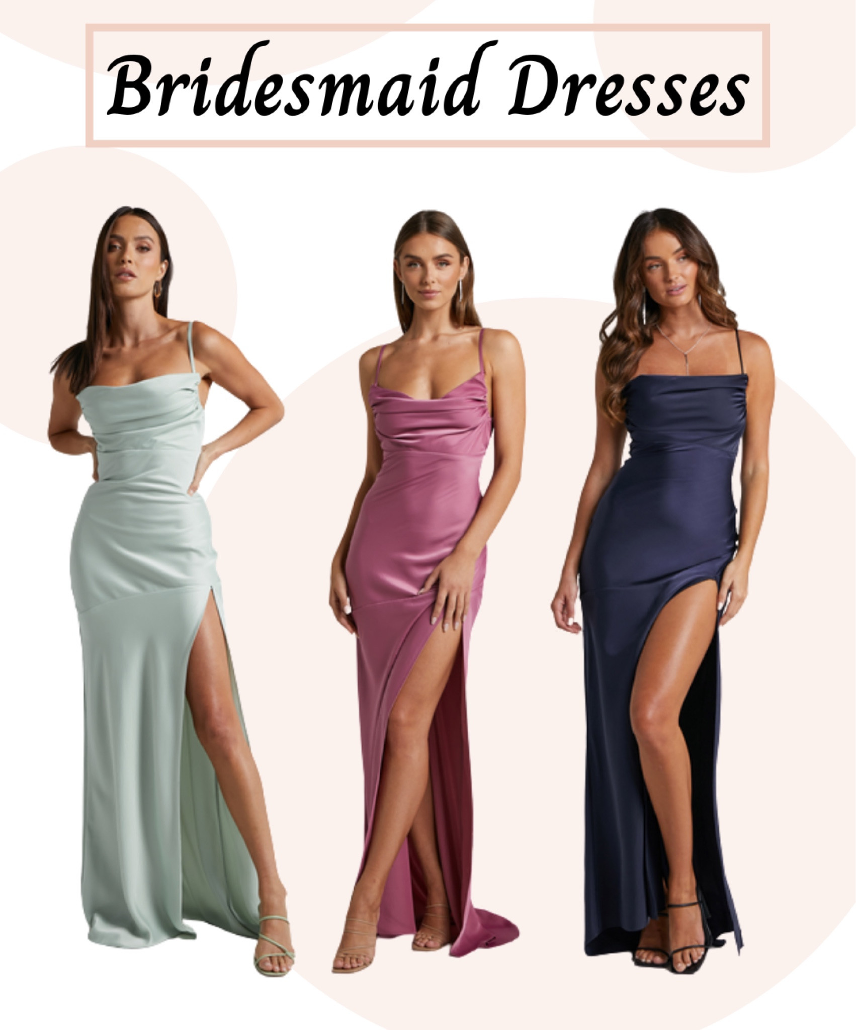 Check out these beautiful bridesmaid dresses at showpiece.

Wedding, bridesmaid dress, bridesmaid dresses, wedding guest dress, wedding guest dresses, maxi dress, maxi dresses, blue dress, pink dress, green dress, sage dress

#LTKstyletip #LTKtravel #LTKwedding