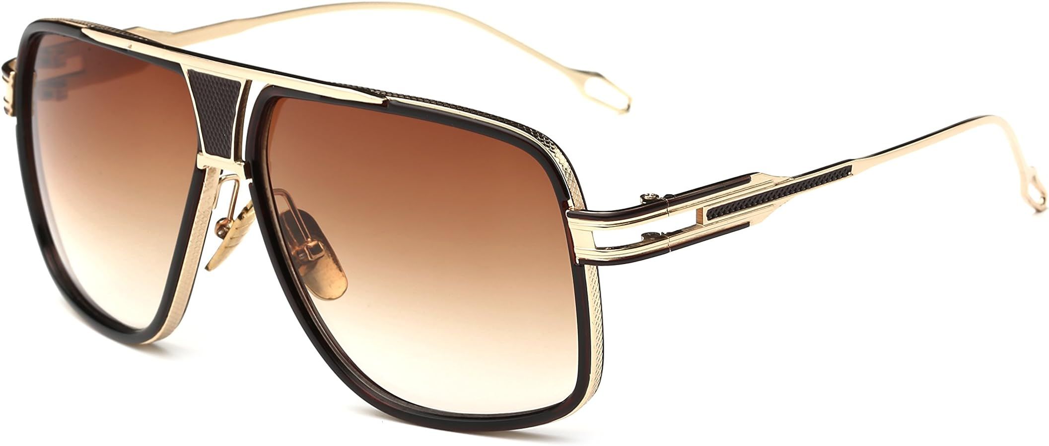 GOBIGER Aviator Sunglasses for Men 100% UV Protection Goggle Alloy Frame with Case | Amazon (US)