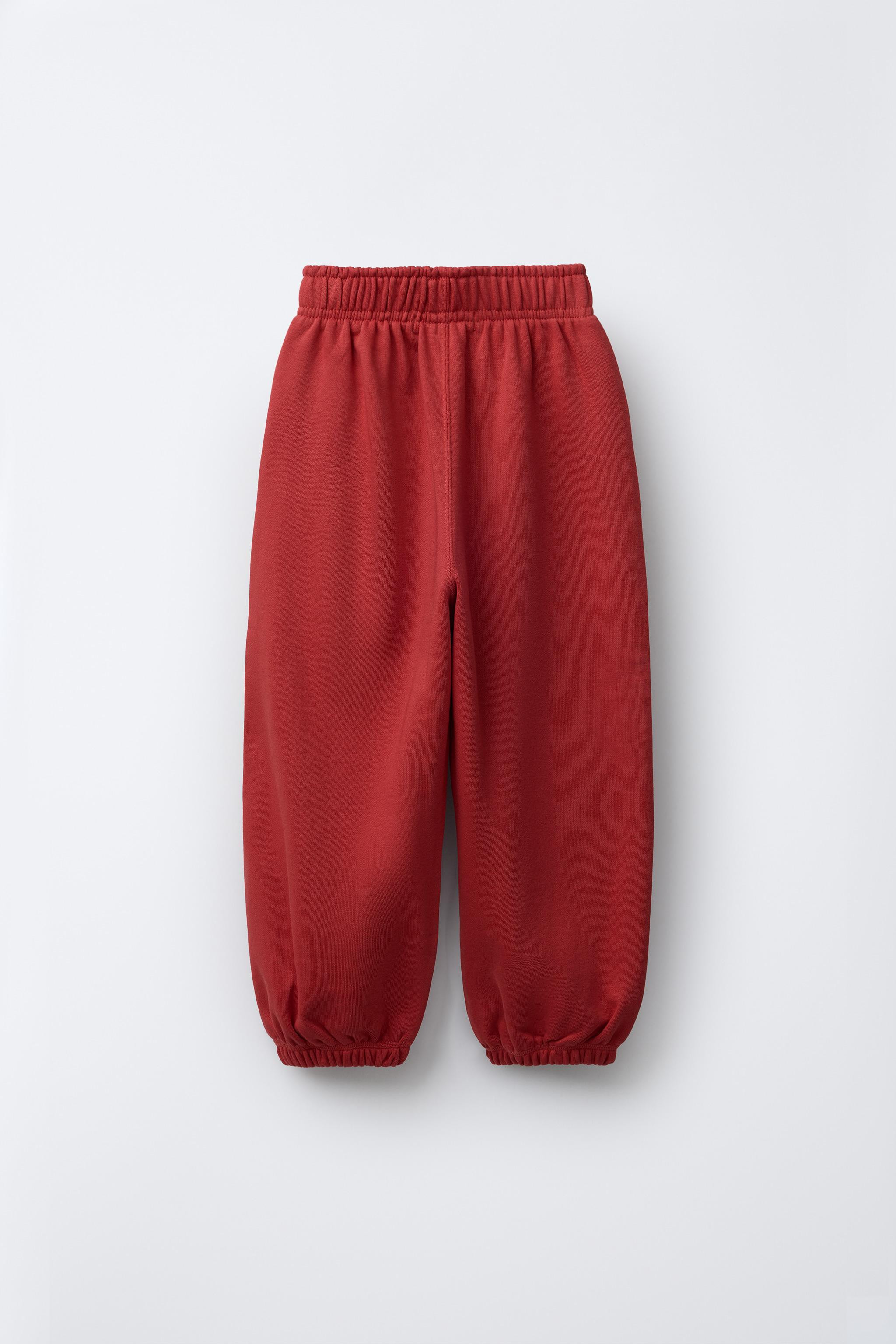 BALLOON PLUSH PANTS WITH TEXT | Zara US