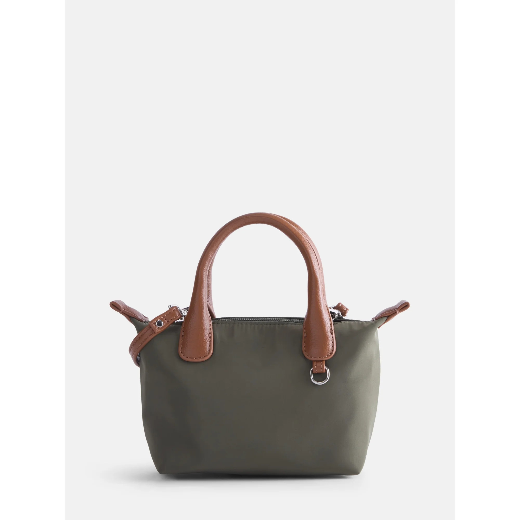 No Boundaries Women's Mini Tote Crossbody Bag, Olive | Walmart (US)