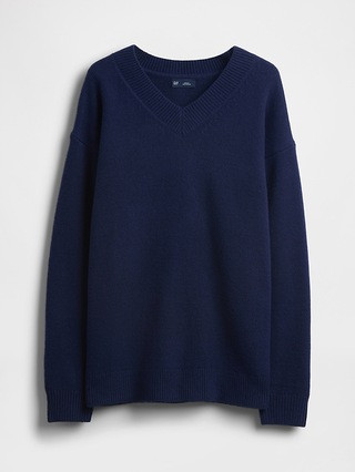 CashSoft Oversized V-Neck Sweater | Gap (US)
