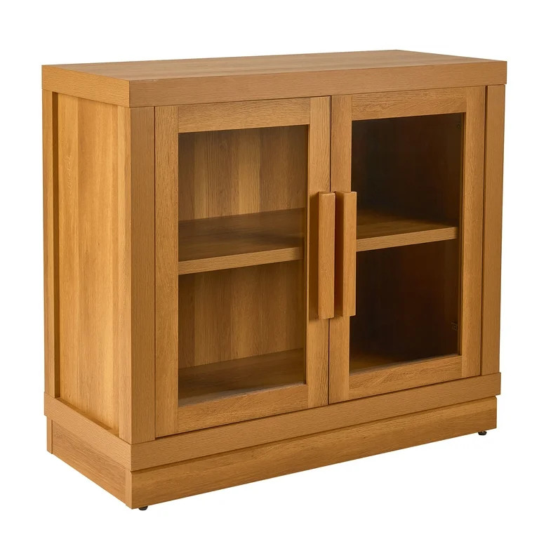 (2 pack) Better Homes & Gardens Ezra Accent Cabinet, Light Honey Finish | Walmart (US)