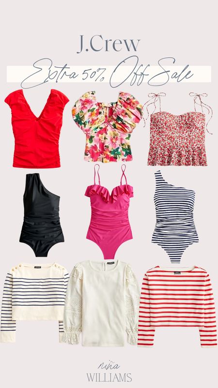 K.Crew Extra 50% Off Sale! Summer tops - summer outfits - one piece swimsuit - summer fashion 

#LTKSwim #LTKFindsUnder100 #LTKSaleAlert