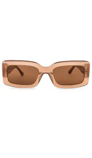 Indy Sunglasses and Brown in Warm Taupe | Revolve Clothing (Global)