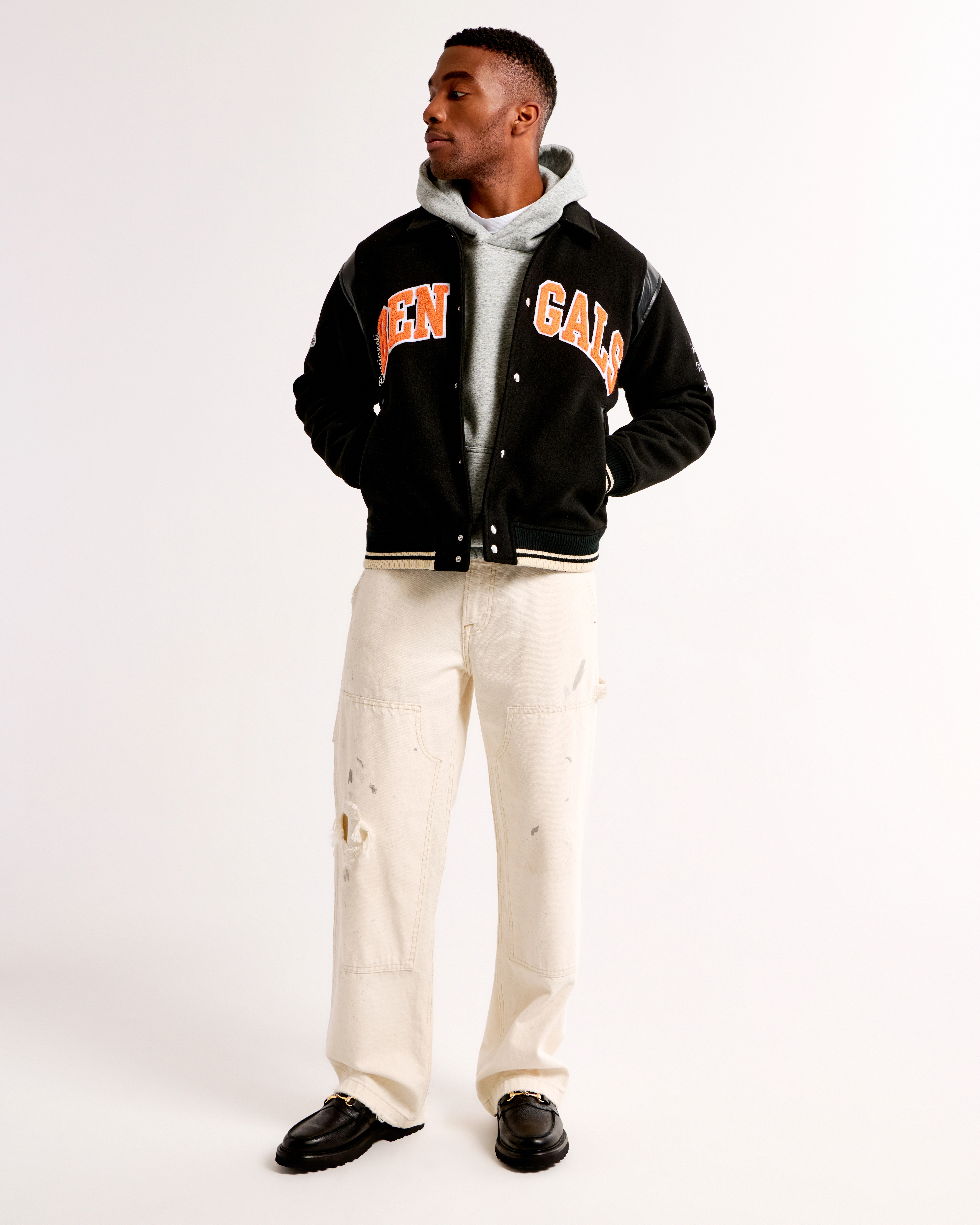 Cincinnati Bengals Varsity Bomber Jacket | Abercrombie & Fitch (US)