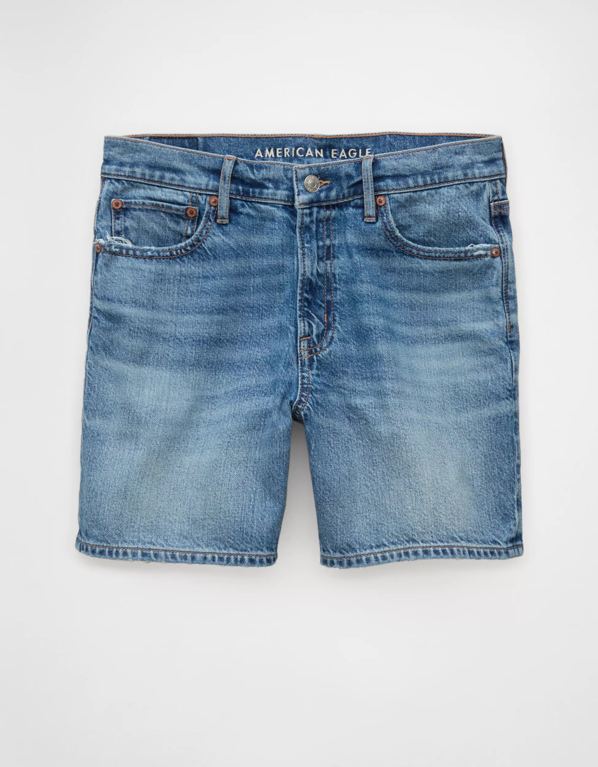 AE Strigid Super High-Waisted Relaxed Denim Short | American Eagle Outfitters (US & CA)