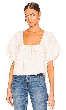 Sancia The Kavya Blouse in Pearl from Revolve.com | Revolve Clothing (Global)