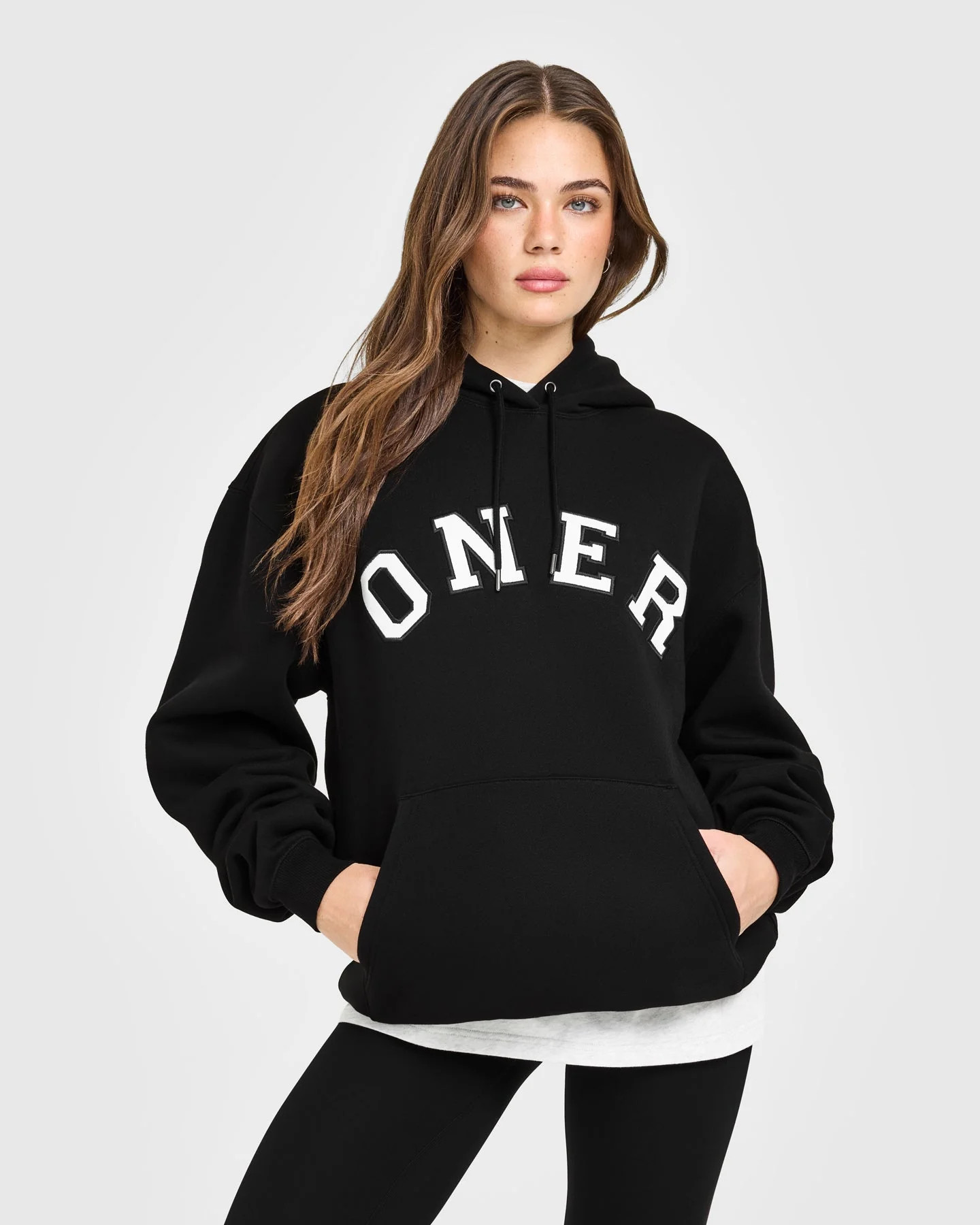 Foundations Oversized Oner Girlfriend Hoodie 
 Black | Oner Active (UK / US)