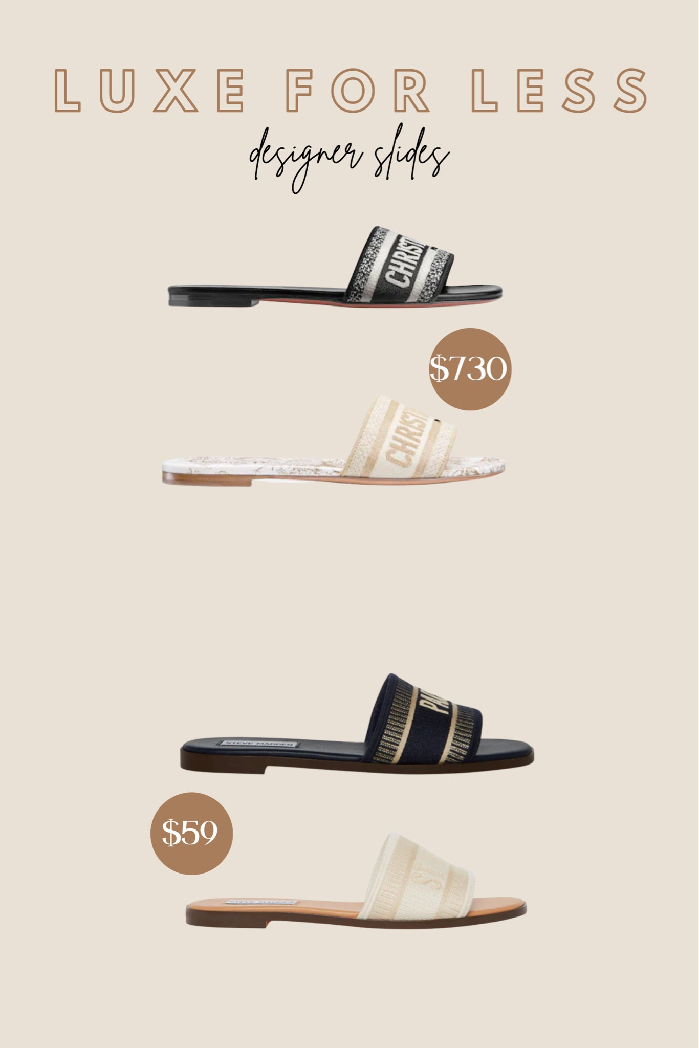 Designer slides for less

#LTKunder100 #LTKunder50 #LTKsalealert