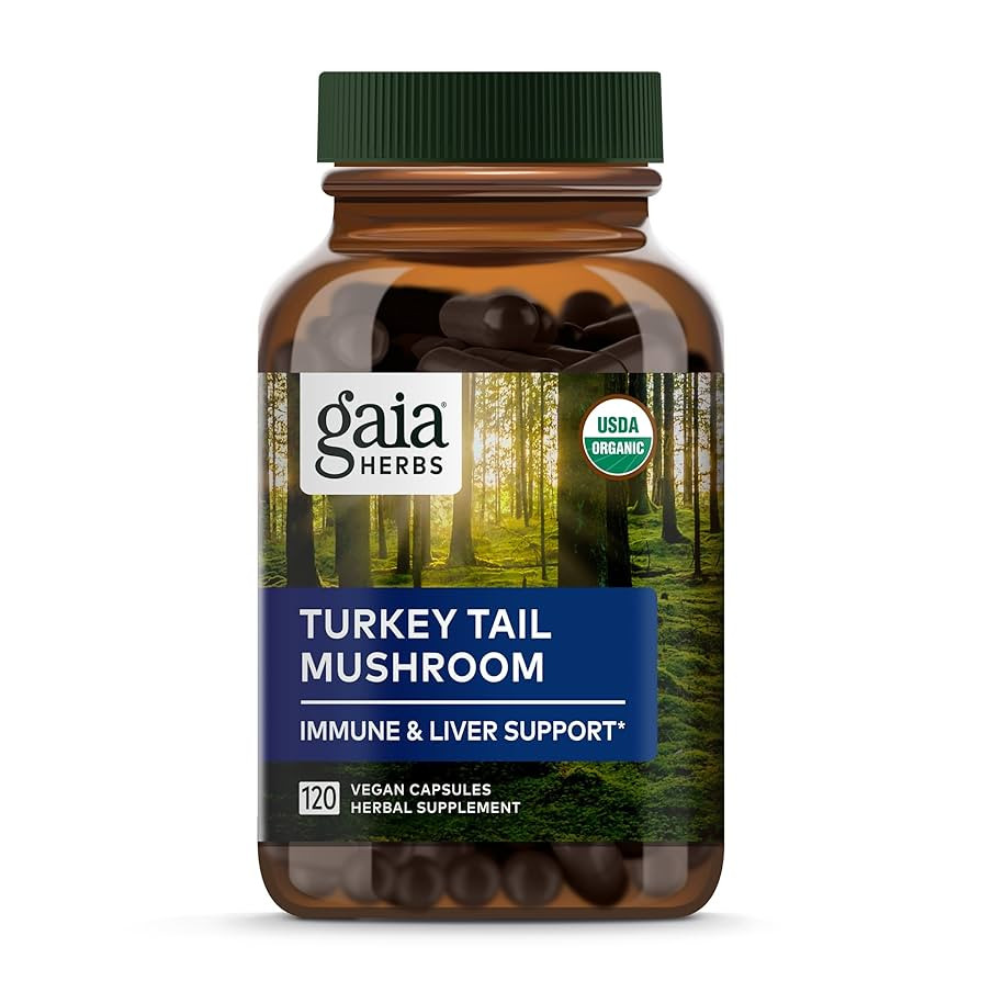 Gaia Herbs Turkey Tail Mushroom - Immune Support Supplement to Help Maintain Liver Health - with ... | Amazon (US)