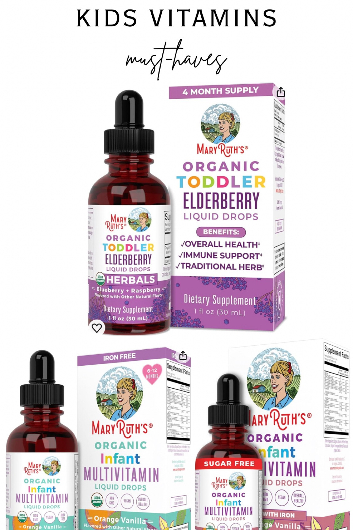 Kids vitamins essentials
Mary Ruth’s, toddler, baby and kid wellness 


#LTKkids #LTKbaby #LTKfamily