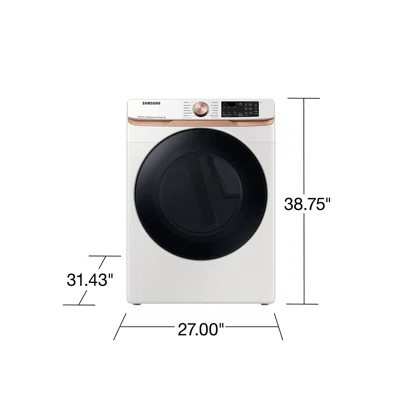 Samsung 5.2 cu. ft. Front Load Washer and 7.5 cu. ft. Dryer with Sensor Dry | Wayfair North America