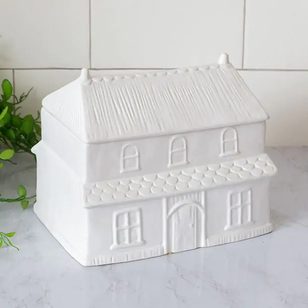 Cozy Cottage House Cookie Jar | Antique Farm House