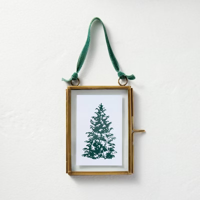 Brass and Glass Portrait Frame Ornament - Hearth & Hand™ with Magnolia | Target