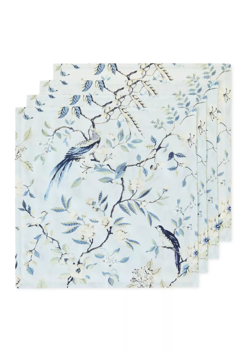 Set of 2 Blue Pheasant Napkins | Belk