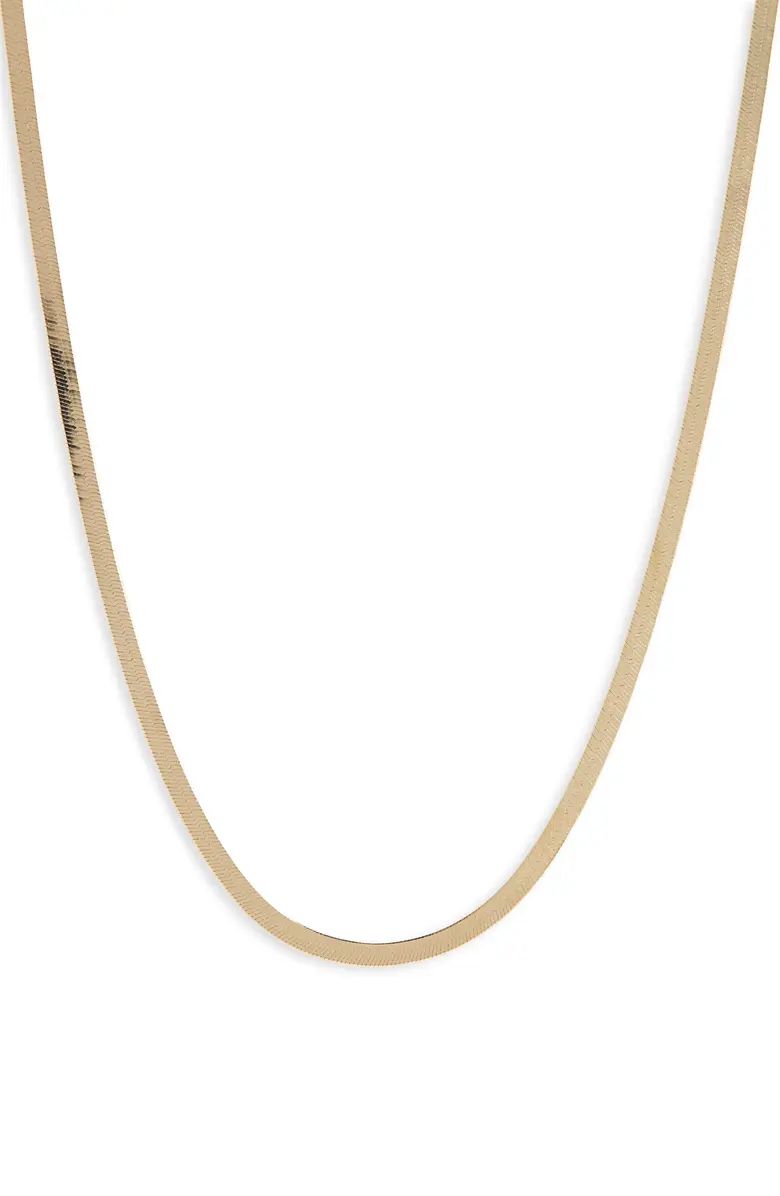 Argento Vivo Sterling Silver Herringbone Chain Necklace | Nordstrom | Nordstrom