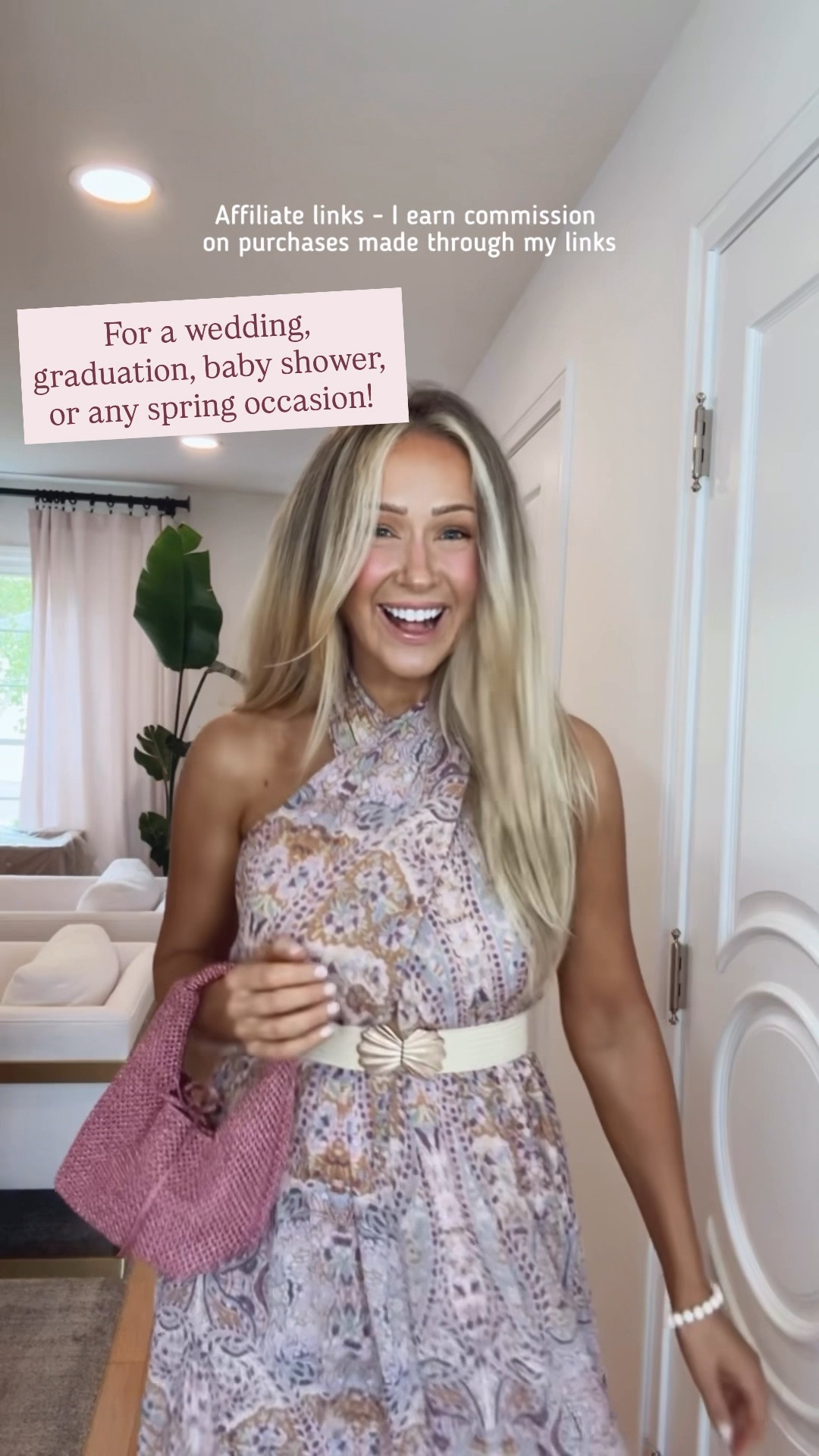 Affiliate links - I earn commission on purchases made through my links | spring bridal shower dress