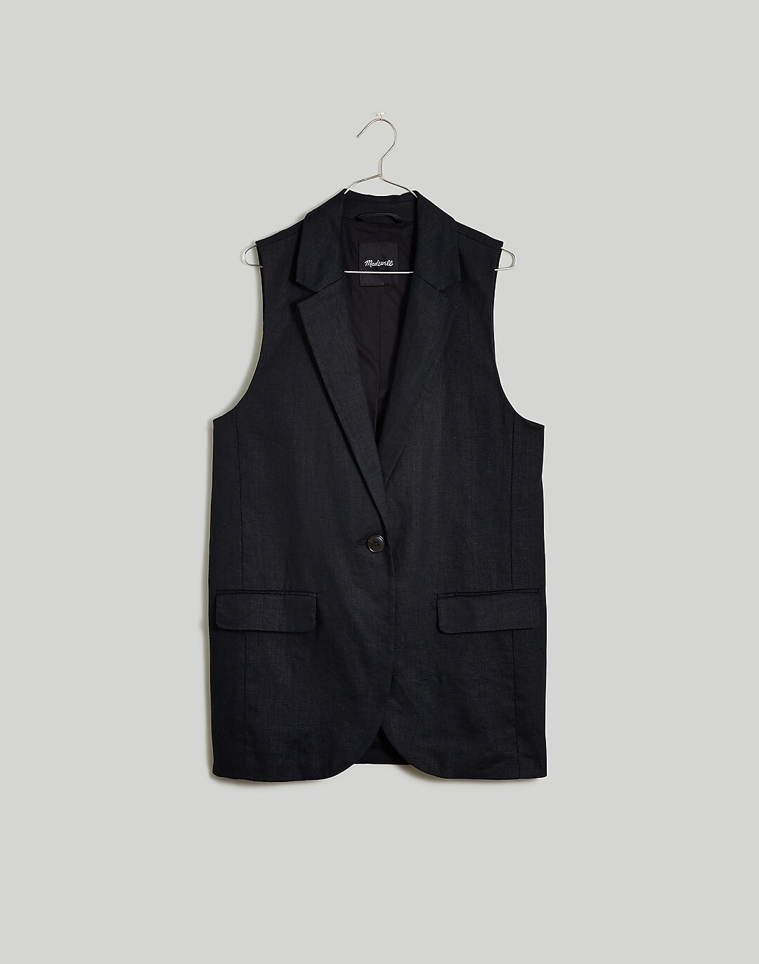 The Larsen Vest in 100% Linen | Madewell