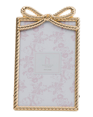 4x6 Metal Bow Tabletop Picture Frame | TJ Maxx