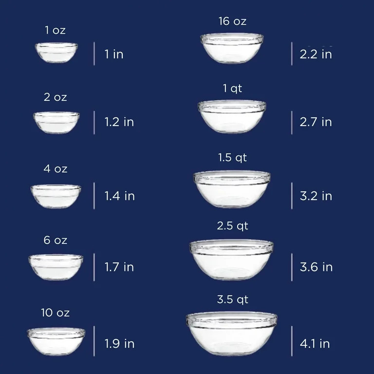 Mainstays Glass Mixing Bowls, 10 Piece Set - Walmart.com | Walmart (US)