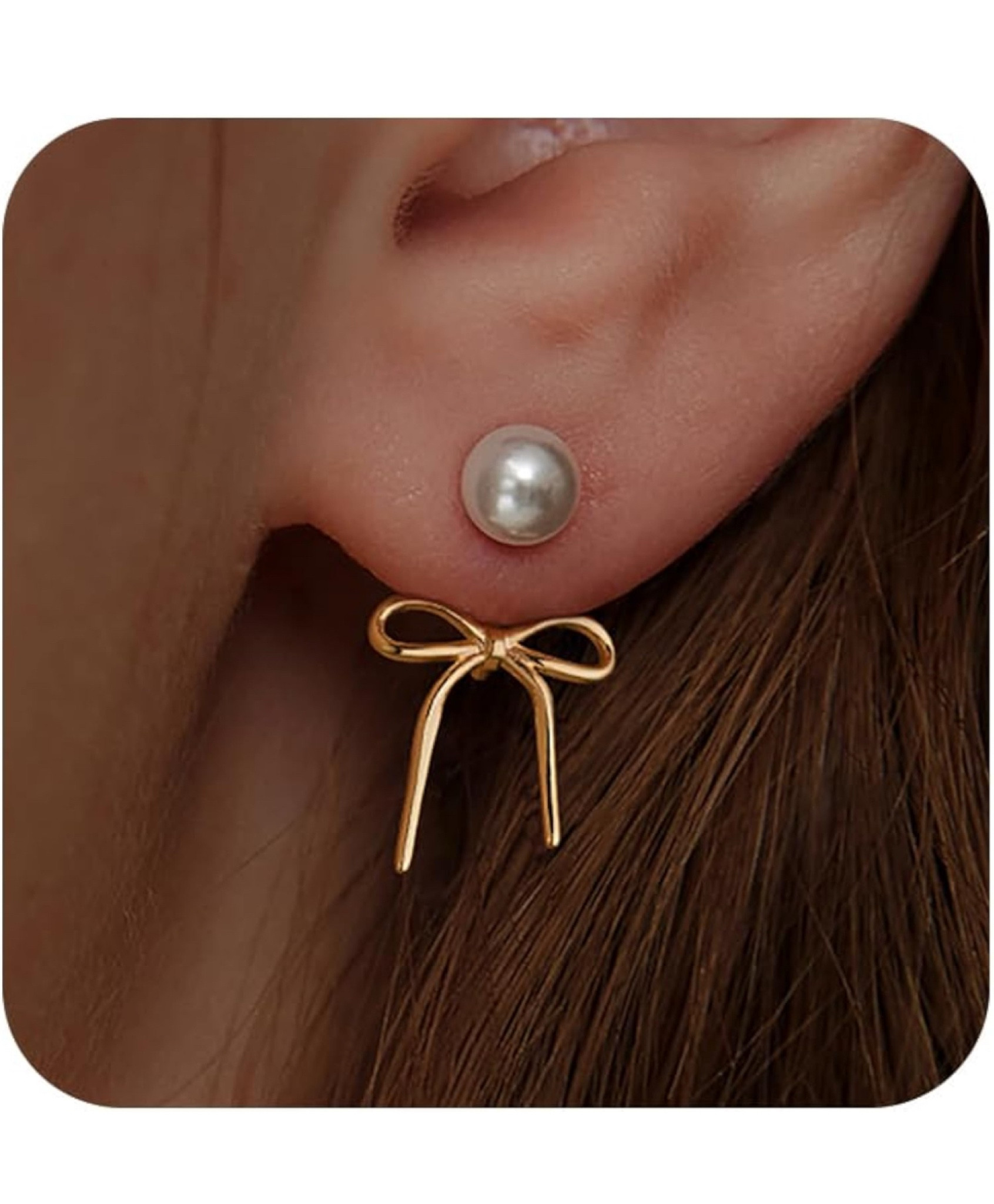 Pearl Earrings for Women Gold Hoop Earrings for Women Trendy 14K Gold Plated/Silver Bow Pearl Huggie Earring Hoops Twist Rope Bow Stud Pearl Dangle Cubic Zirconia Earrings Jewelry Gifts for Women

#LTKGiftGuide #LTKStyleTip #LTKBeauty