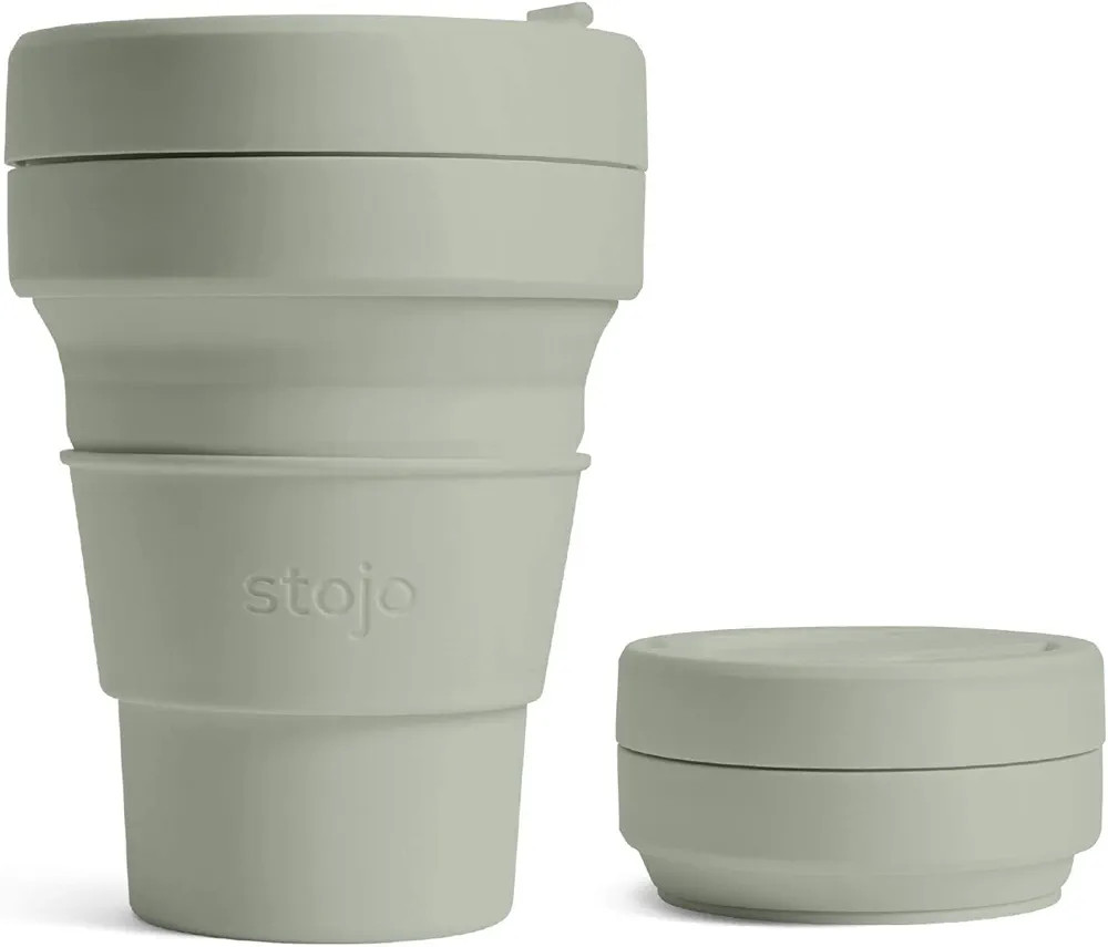 STOJO On-The-Go Mini Collapsible Junior Cup - 8oz / 237ml - Reusable & Foldable Silicone Travel M... | Amazon (UK)
