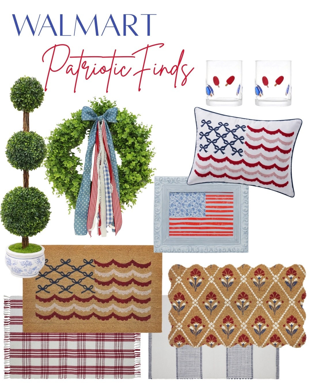 Patriotic home decor / Walmart home







@mytexashouse 
Walmart finds 
Red white blue 
Memorial Day decor 
Fourth of July decor 
Patriotic decor 

#LTKSeasonal #LTKHome