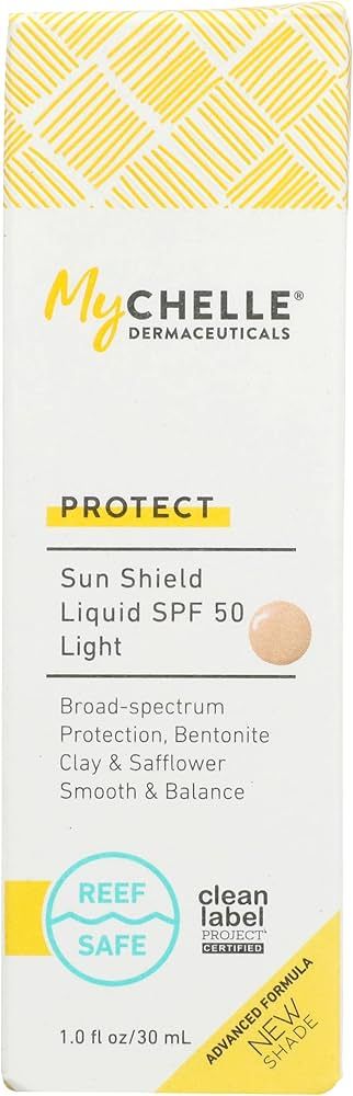 Mychelle Dermaceuticals Protect SPF50 Light Tinted Sun Shield Liquid, Cruelty Free, 1.2 Fluid Oun... | Amazon (US)