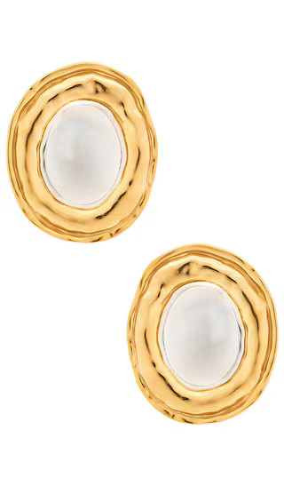 The Formentera Stud Earrings in Silver | Revolve Clothing (Global)