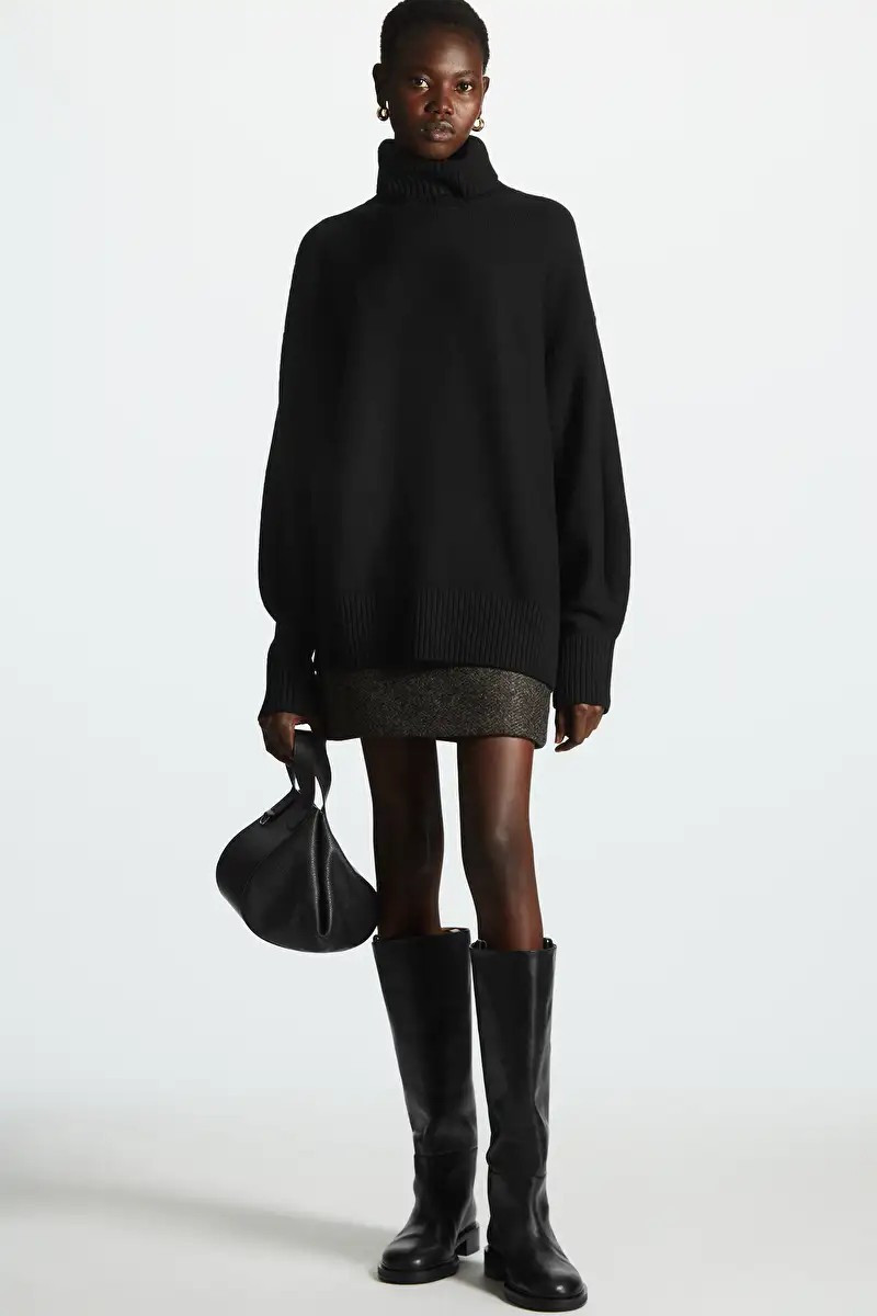 OVERSIZED WOOL ROLL-NECK JUMPER | COS UK