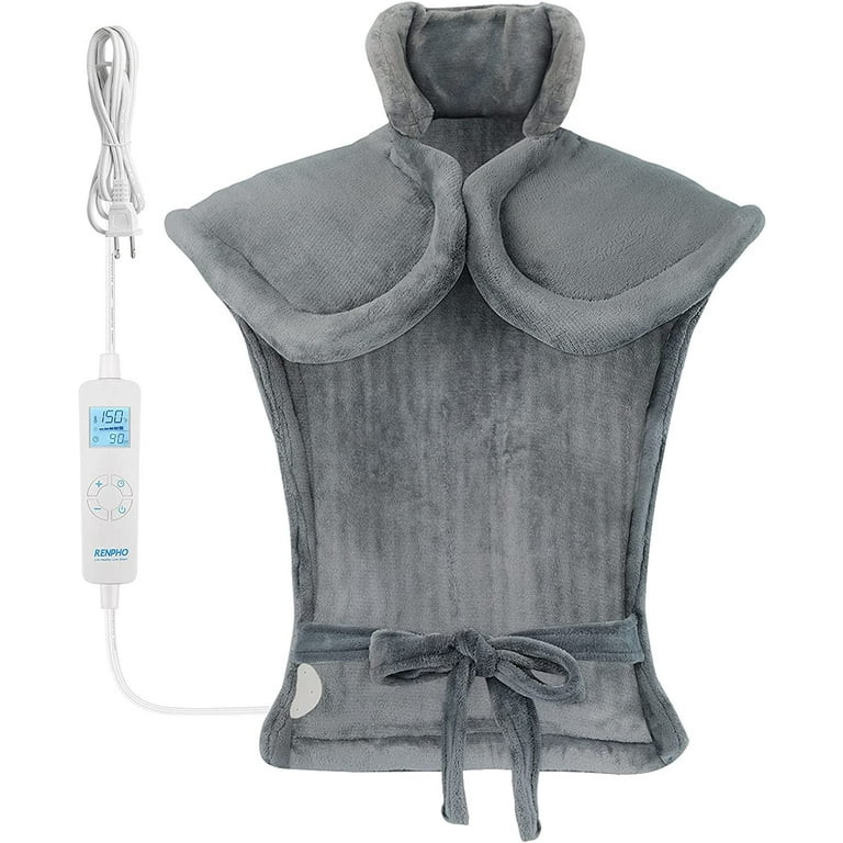 RENPHO Weighted Heating Pad for Pain Relief, FSA HSA Eligible, 24"x33", Gray - Walmart.com | Walmart (US)