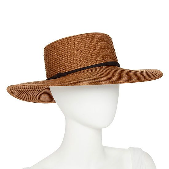 Mynah Straw Boater Womens Fedora | JCPenney