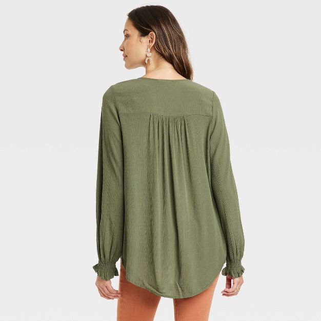 Women's Long Sleeve Embroidered Top - Knox Rose™ | Target