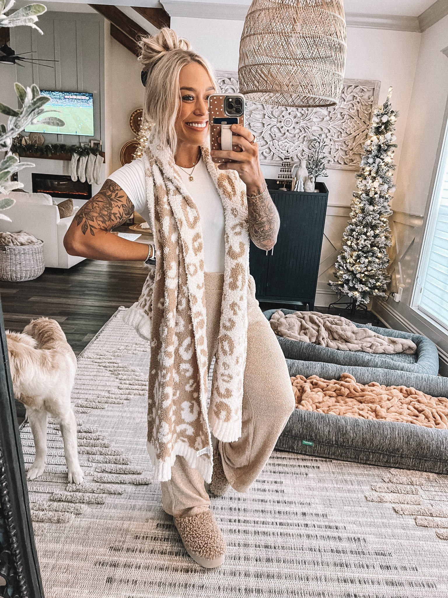 This scarf + hat set is the perfect gift for someone who loves the cozy vibes✨🫶🏼 comes in black as well! Only $15! @walmartfashion #walmartpartner #walmartfashion 🎄

#LTKhome #LTKfit #LTKunder100