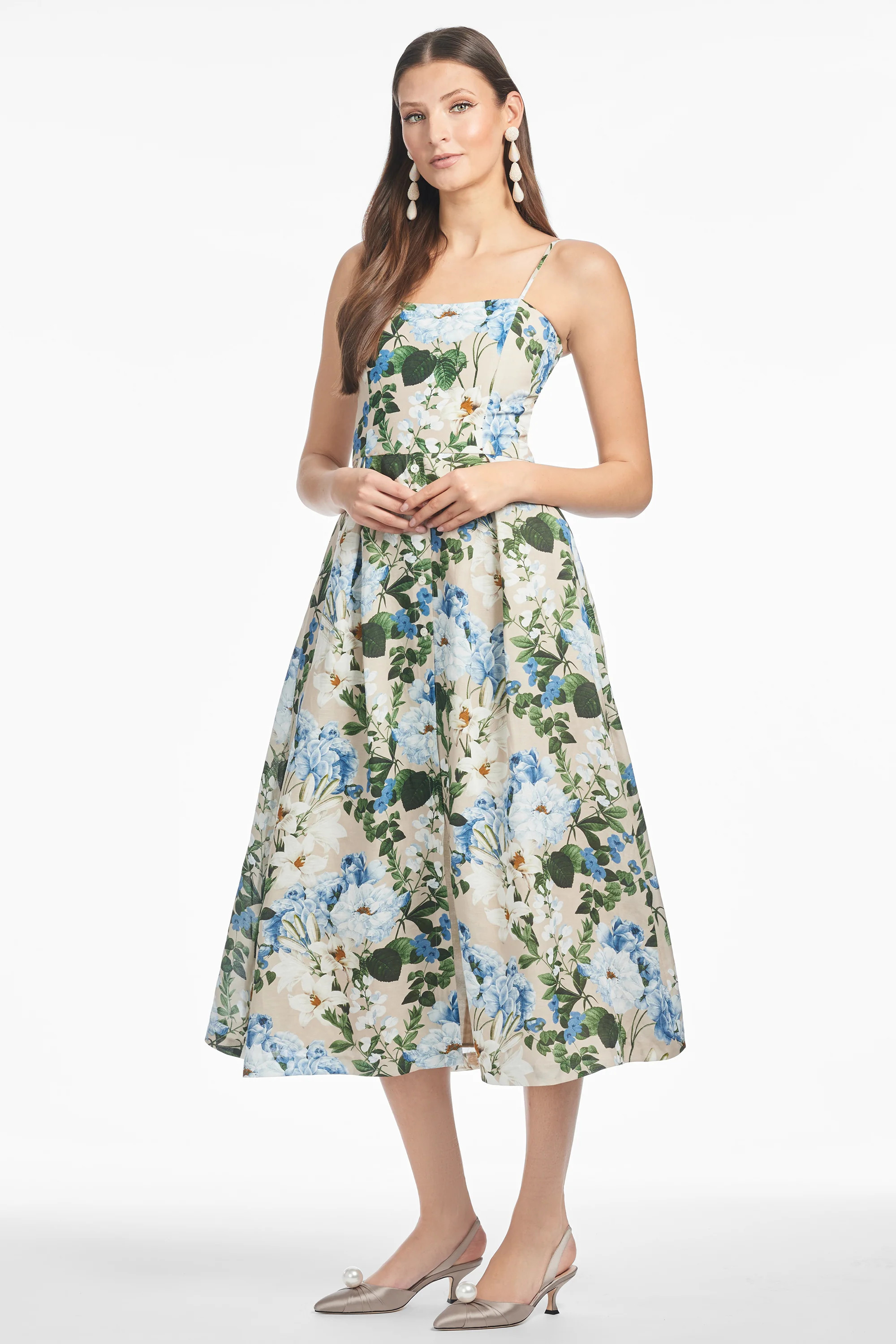 PRU DRESS - DUNE AND DUSK PETALS | Sachin and Babi