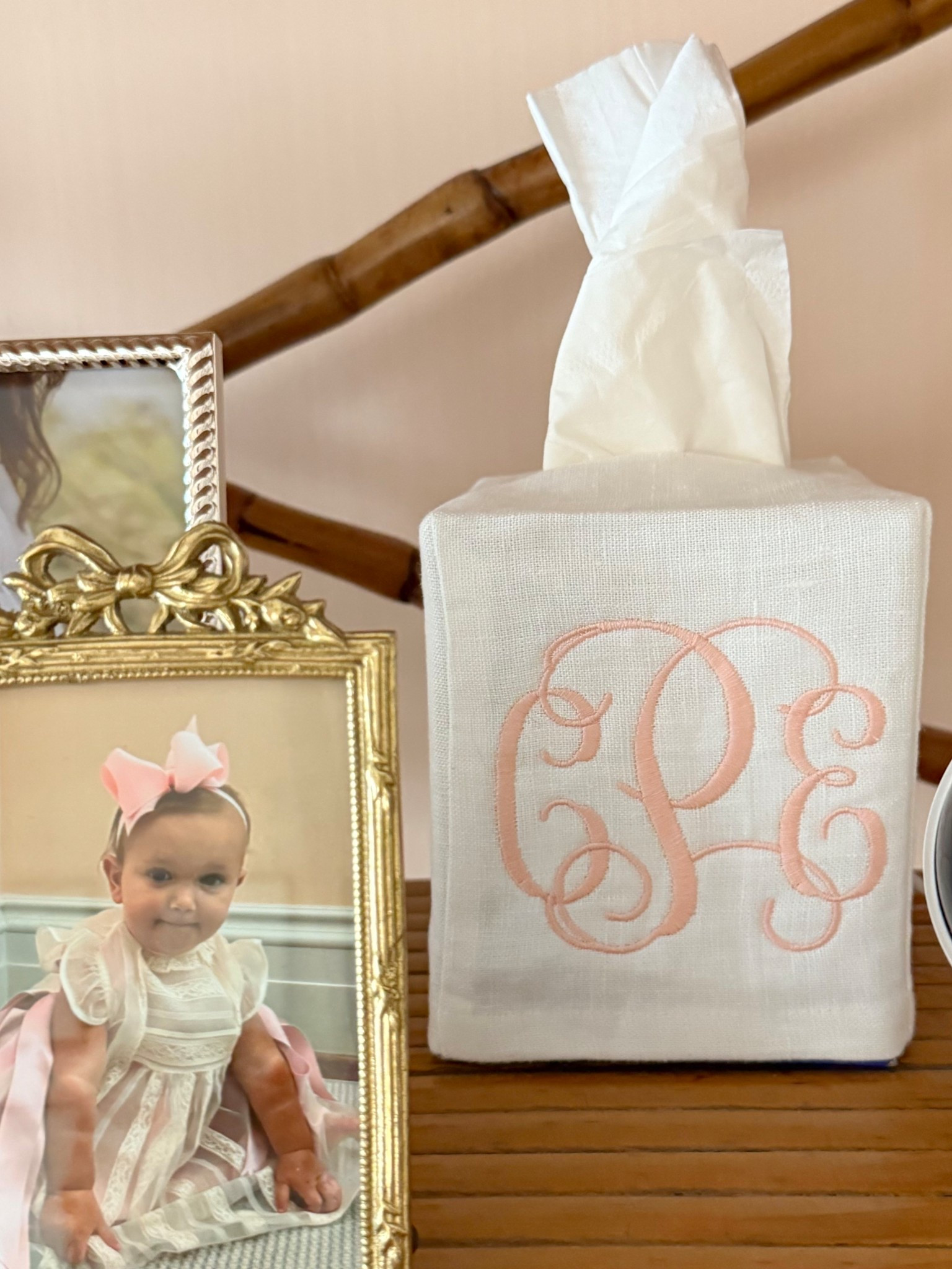 Sweetest addition to Charlotte’s nursery! I really have a thing with monogrammed tissue box covers!

#LTKBaby #LTKHome