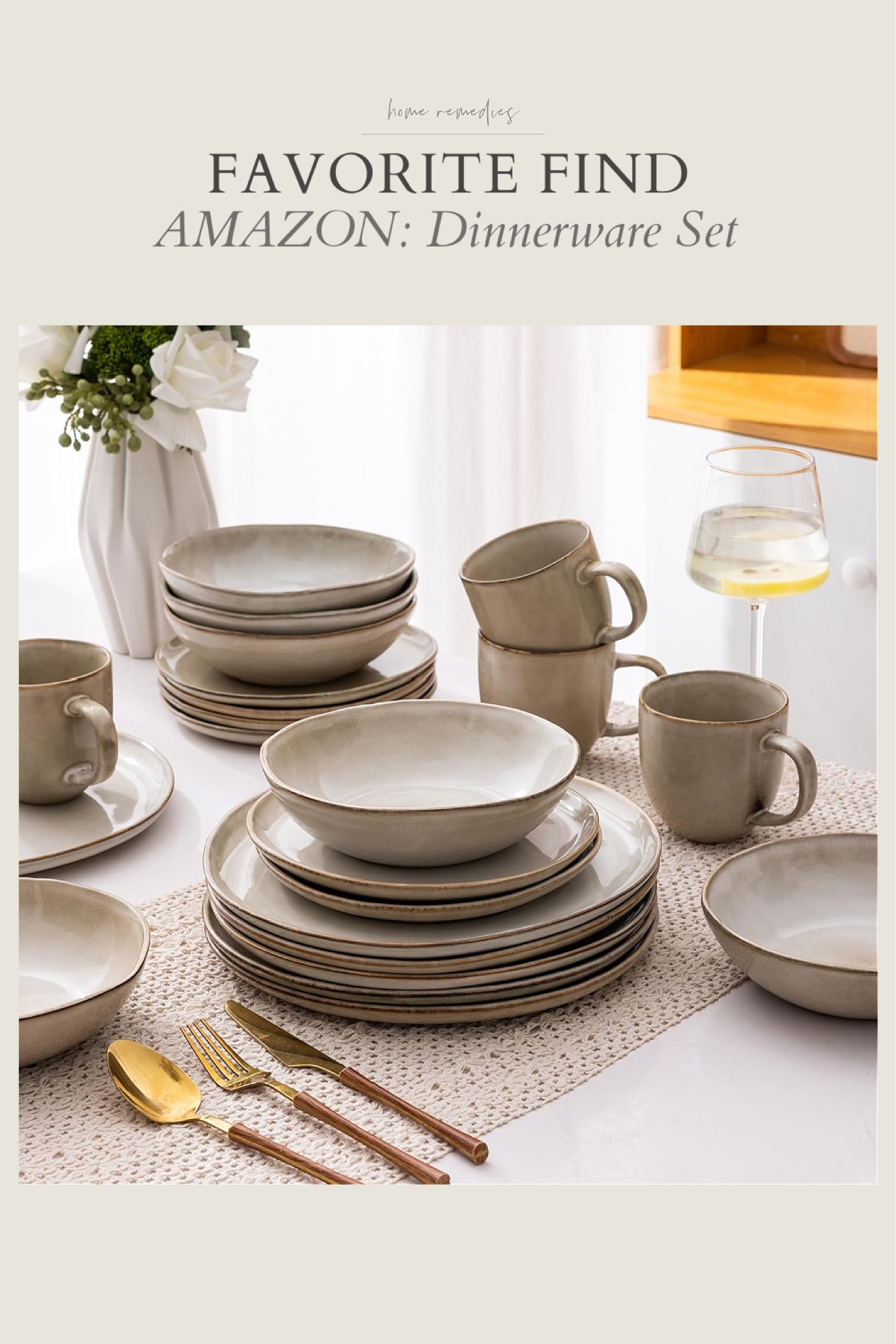 I found the prettiest dinnerware set on Amazon! Beautiful yet sturdy enough for everyday use! Modern organic, dining, entertaining, cottage, traditional, kitchen


#LTKHome #LTKFindsUnder100 #LTKStyleTip