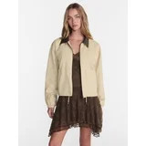 No Boundaries Cotton Twill Barn Jacket with Faux Leather Collar, Women's XXS-4X | Walmart (US)