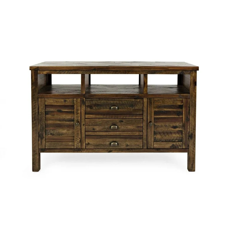 Jofran Artisan's Craft Rustic Farmhouse Distressed Acacia Media Console 50" | Walmart (US)