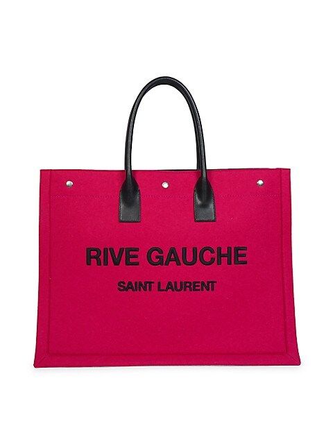Large Rive Gauche Wool Tote Bag | Saks Fifth Avenue