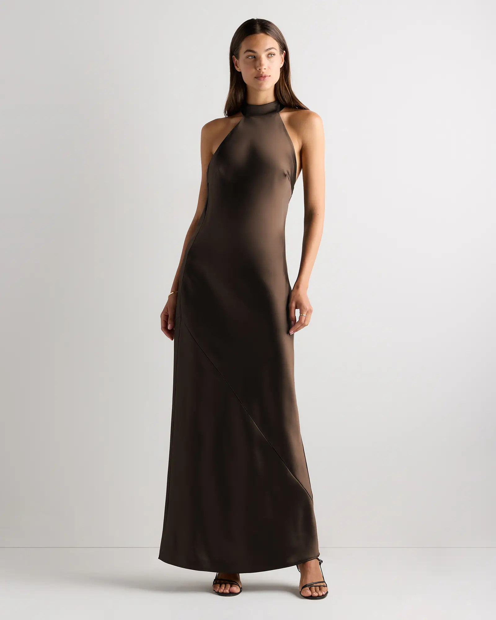 Catalina Stretch Satin Dress | Quince