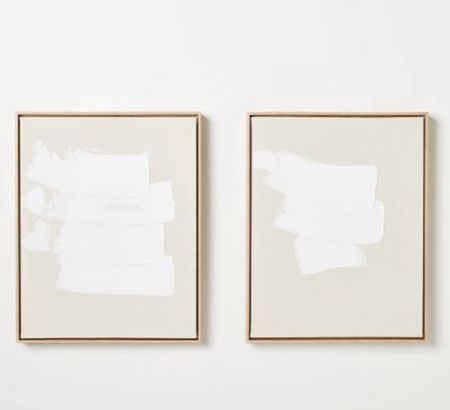 (Set of 2) 16"x20" White Patches Embellished Framed Wall Art Canvas - Threshold™ designed with Studio McGee 

#LTKhome #LTKfindsunder100