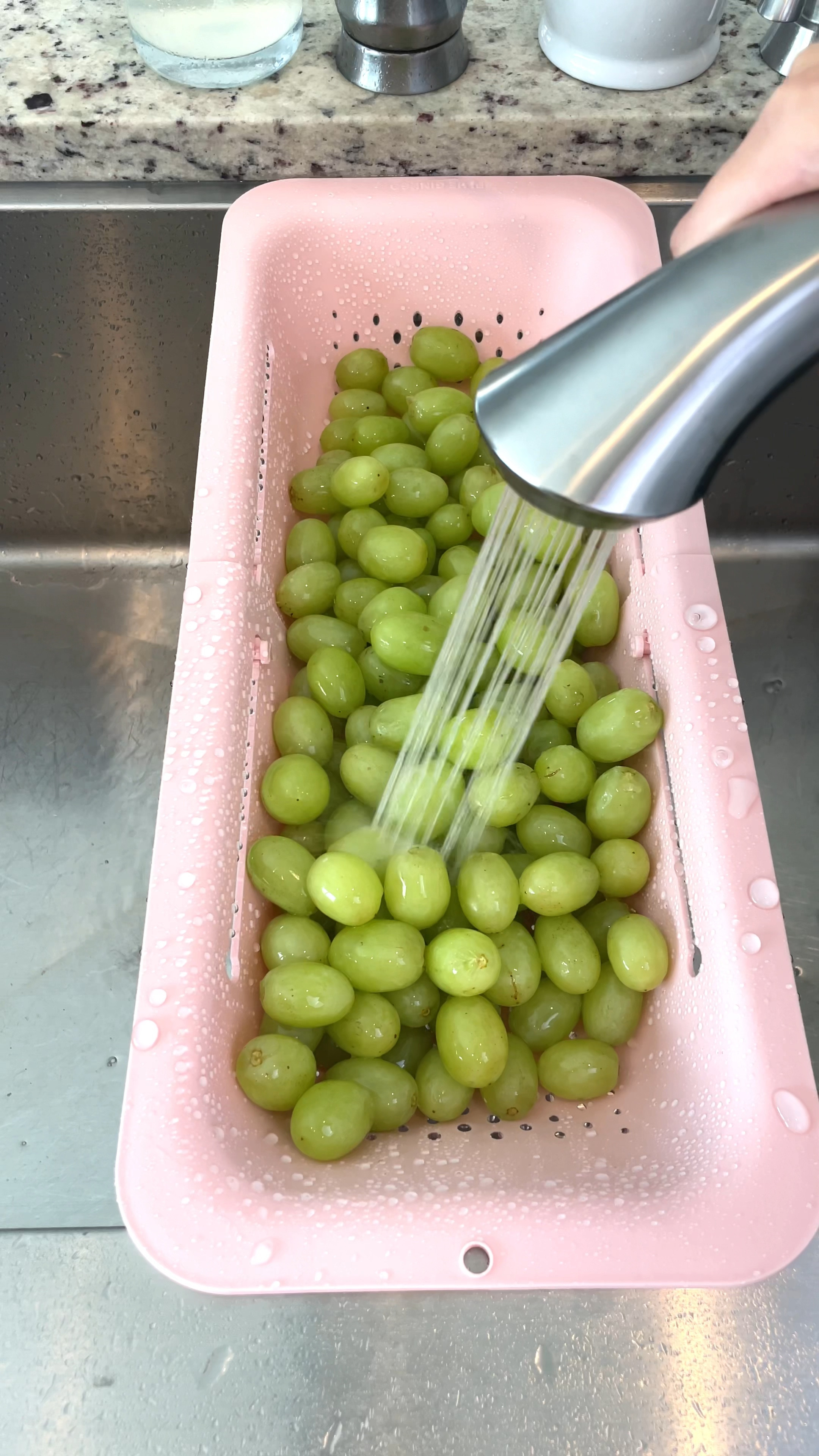 Over the sink strainers 🍒🫐🍇🥒 

#LTKFindsUnder50 #LTKHome #LTKVideo