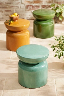 Acapulco Stoneware Side Table | Anthropologie (US)