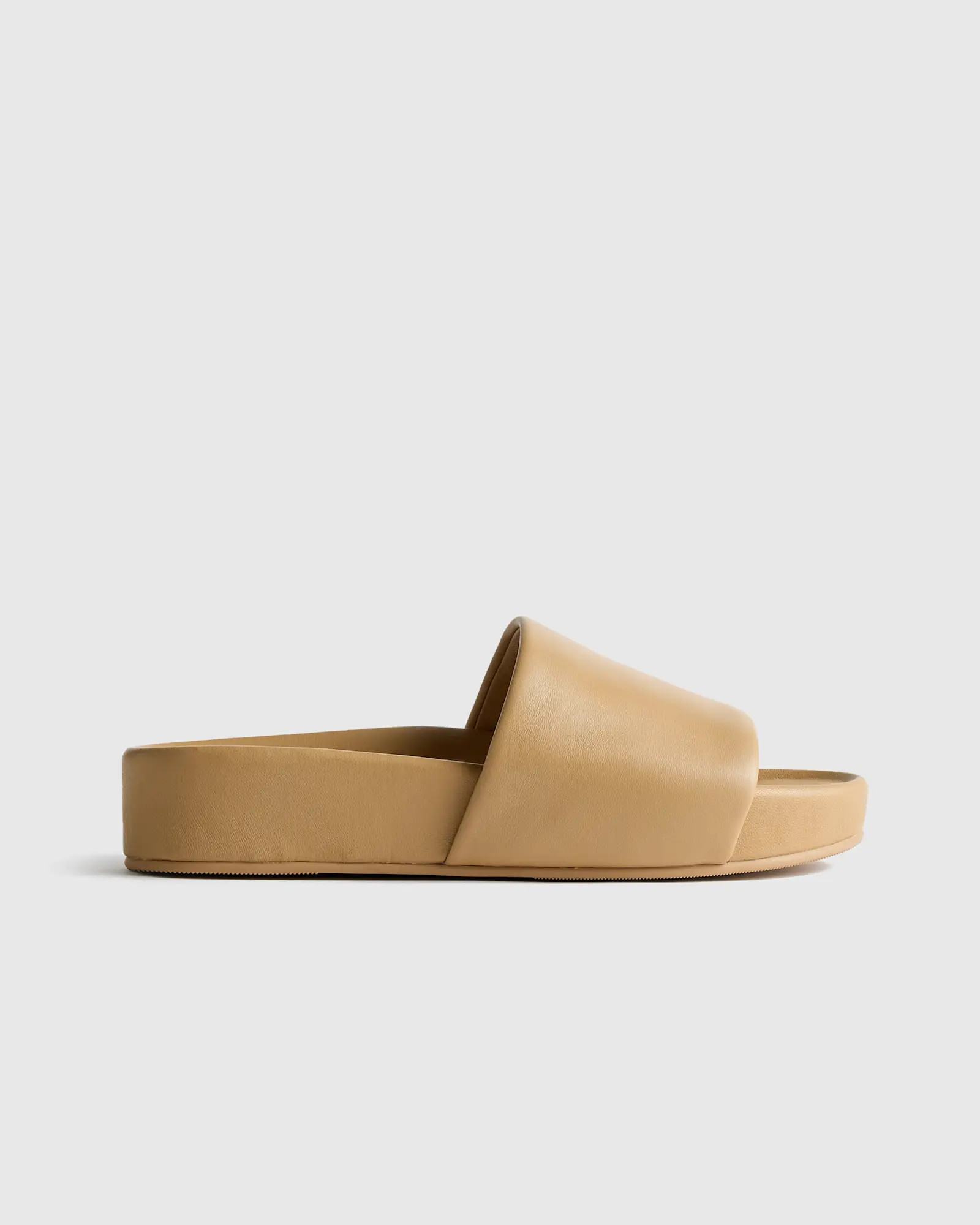 Italian Leather Platform Slide Sandal | Quince